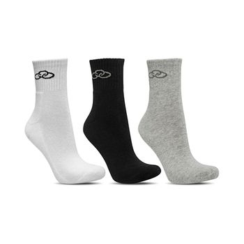 Kit-Meias-Cinza-Branco-e-Preto-Cano-Medio-|-Olympikus-Tamanho--UN---Cor--BRANCO-0
